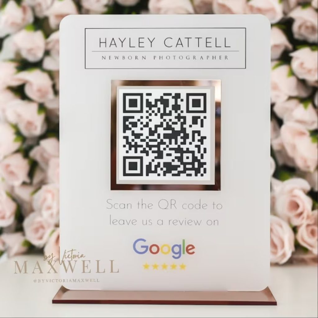 local photographer review examples qr code for review